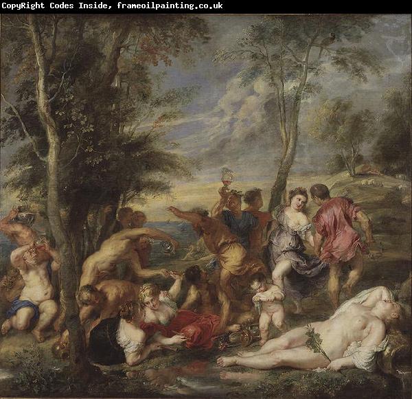 Peter Paul Rubens Bacchanal auf Andros, nach einem Gemalde von Tizian